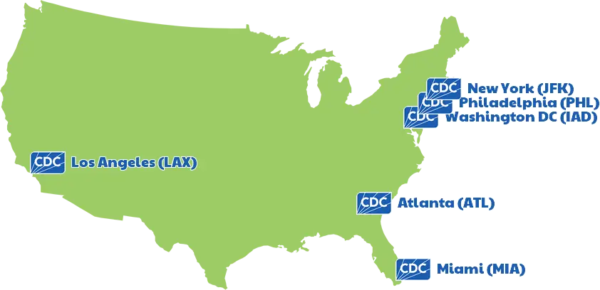 CDC Dog Import Locations